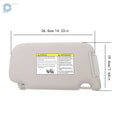 Driver Sun Visor for Nissan Sentra (2013–2019) W/ Vanity Mirror, Light Gray