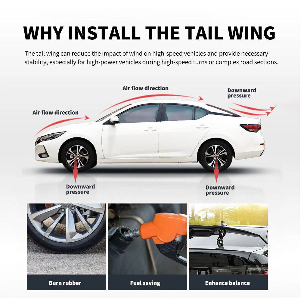 Carbon Fiber Rear Trunk Spoiler for Car