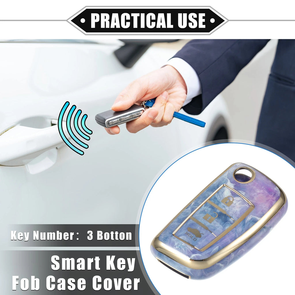 3 Button Smart Key Fob Case Cover for Nissan Rogue Frontier (2014–2023)