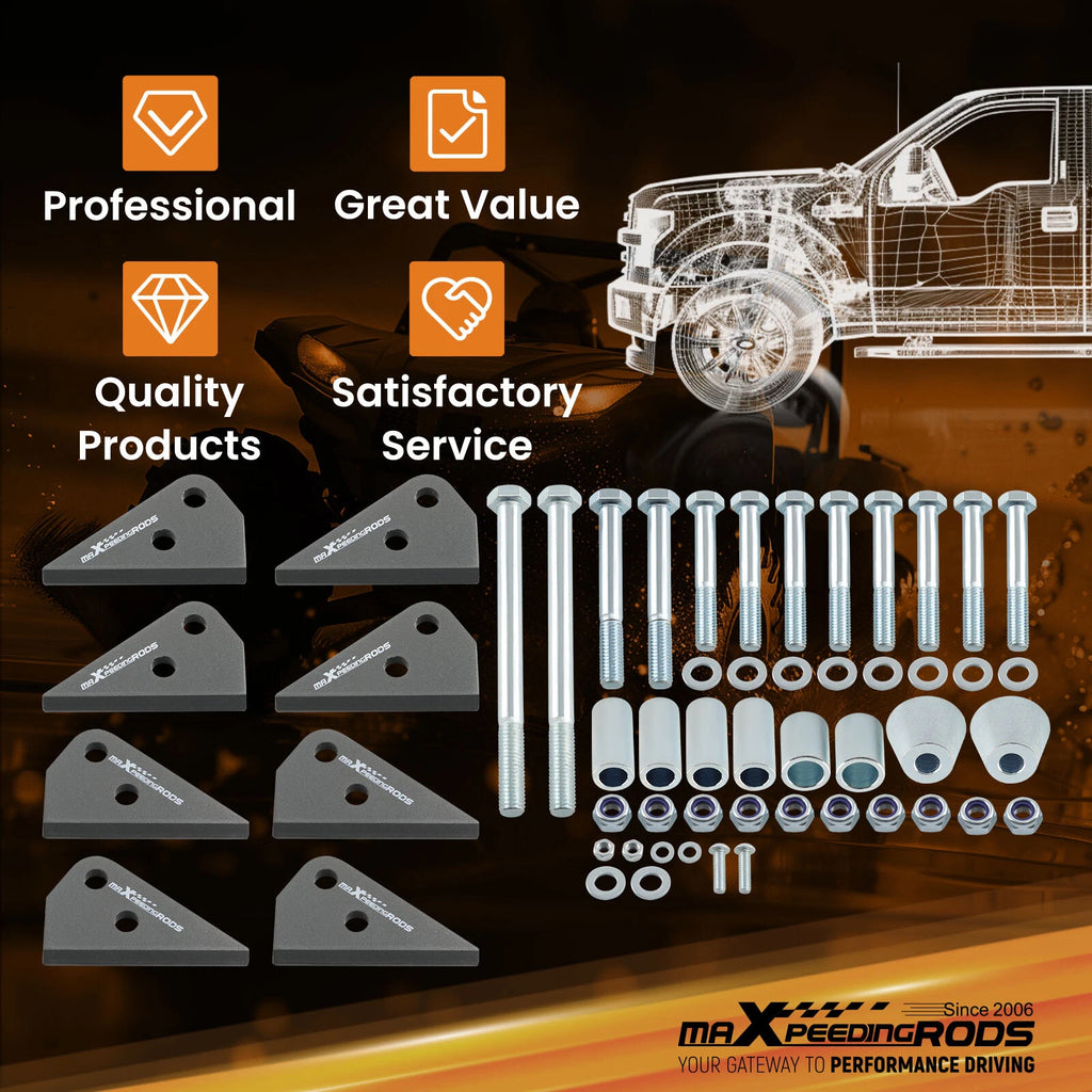 3" Lift Kit Bracket for Polaris Ranger 700 800 Crew IRS (2009–2014)