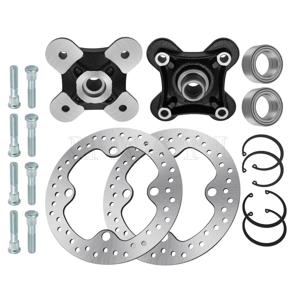 2 Front/Rear Wheel Hub & Rotor Kit for Polaris RZR XP 1000 (2014–2023)