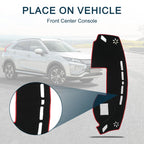 Dashboard Cover Mat for Mitsubishi Eclipse Cross (2017–2022) Red