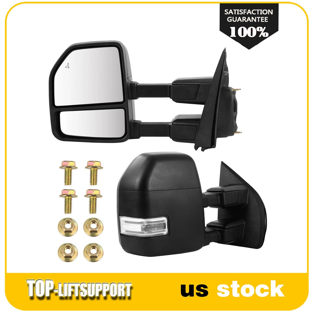 Set of 2 Power Heated Clearance Lamp Mirrors for Ford F250 (2017–2019)