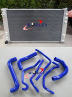 Aluminum Radiator + RED Hose for Holden Commodore VT VX VU HSV V8 (1997-2002)