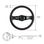 Flat Dish Racing Steering Wheel for Universal Fit (12.5"/320mm)