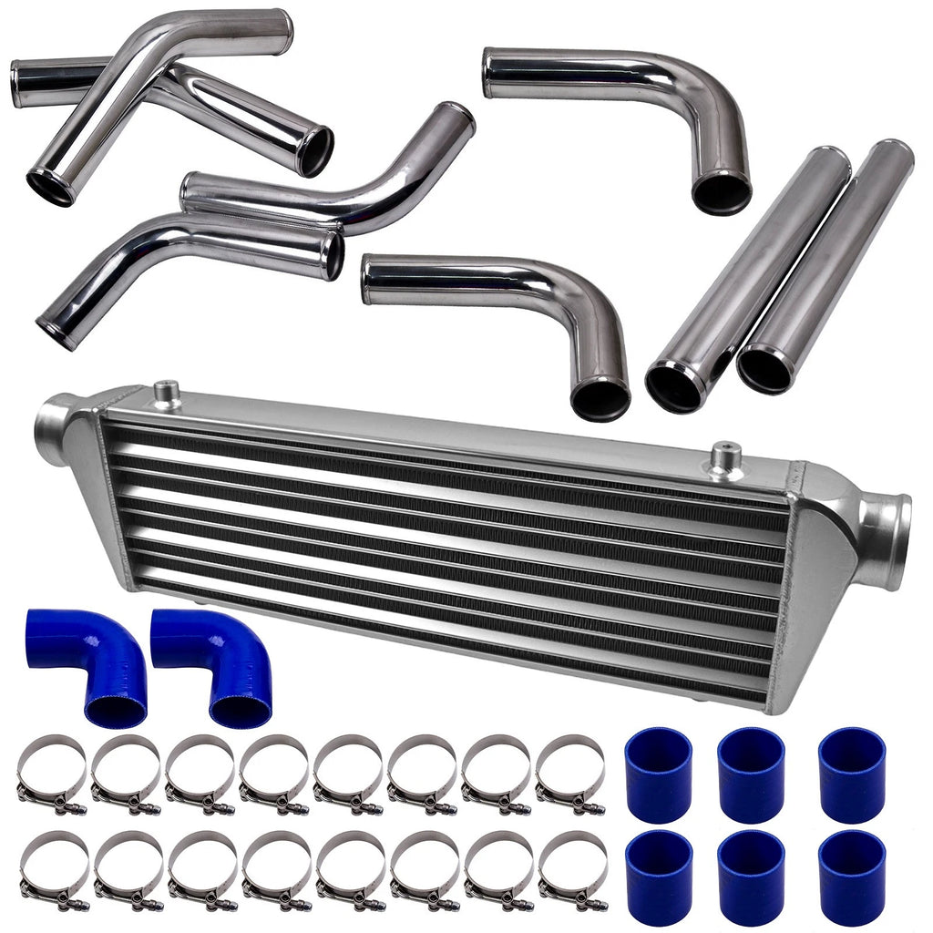 Universal Intercooler Kit for 27"–7"–2.5" with 2.5" Aluminum Pipe and Hose (2015–2020)