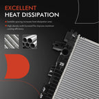 Radiator for Chevrolet Traverse (2018–2019) Aluminum & Plastic