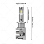 2X H1 LED Headlight Bulbs for BMW 3 Series E46 (1999–2005) 5 Series E39 (1996–2003)