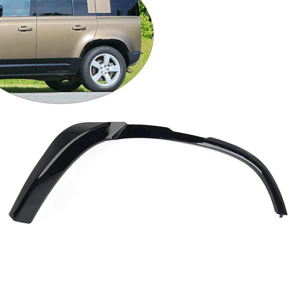 Black Rear Door Wheel Arch Flare Trim for Land Rover Defender 90 110 (2020-2023)
