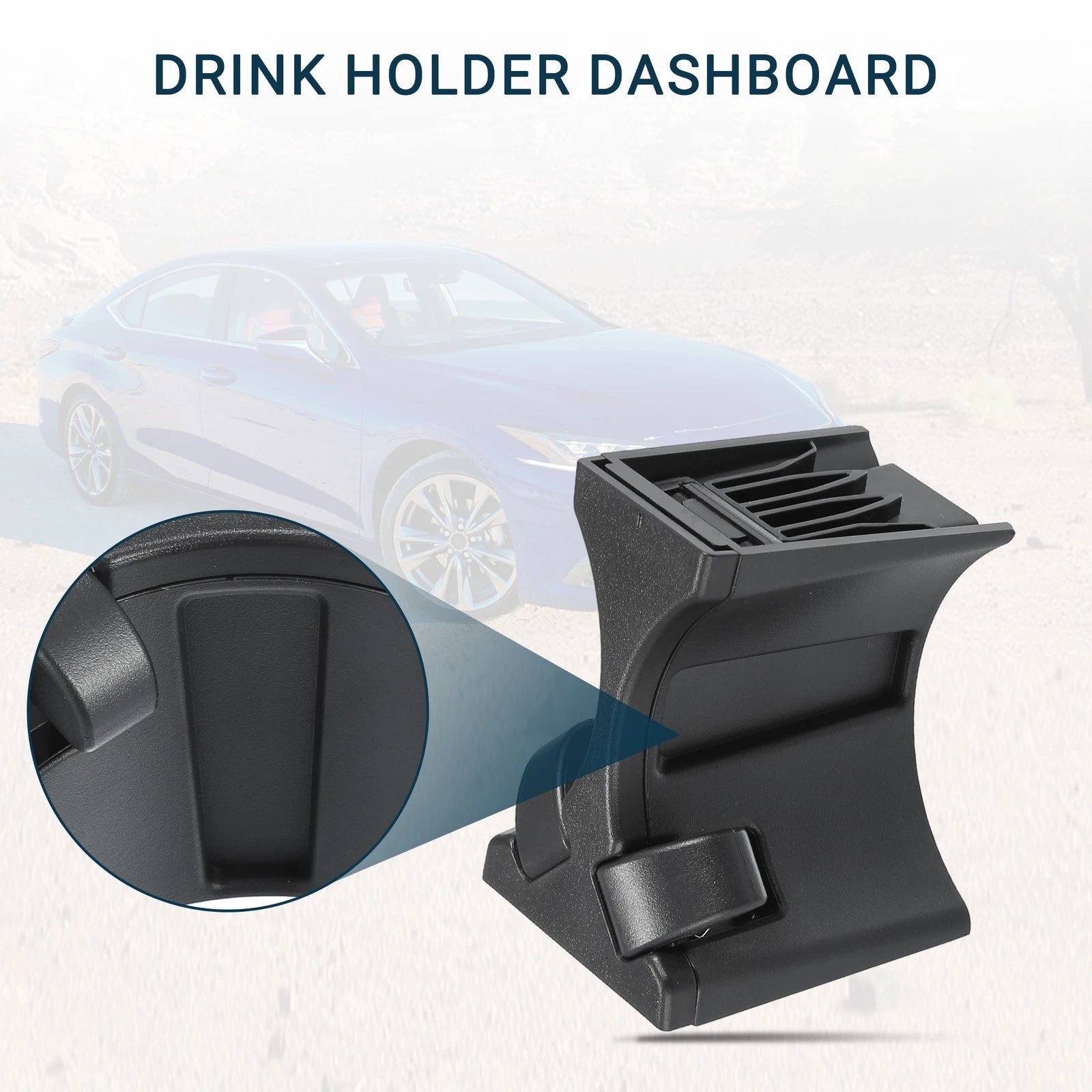 Cup Holder for Lexus ES350 (2007–2012) No. 5898433020 Black 1 Pcs