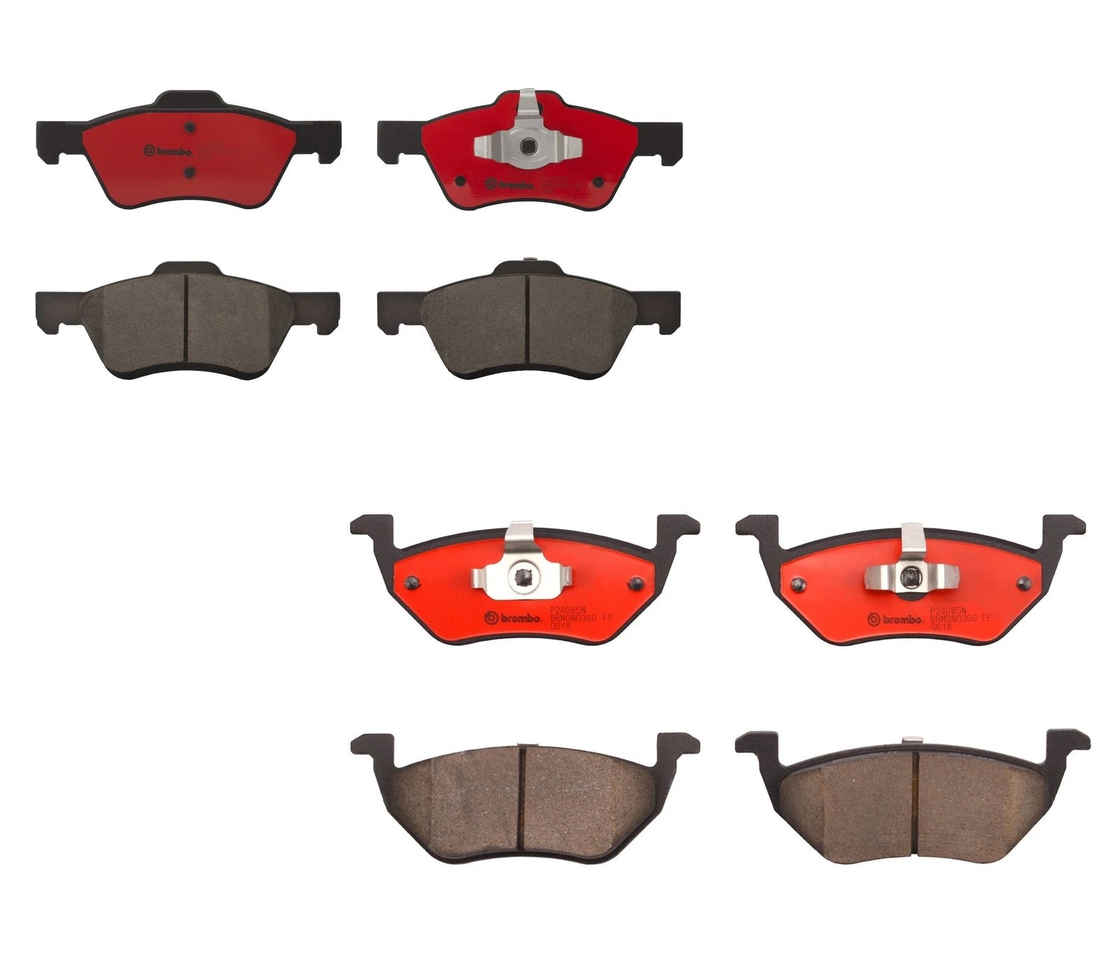Brembo Ceramic Brake Pads Kit for Mazda Tribute, Ford Escape, Mariner (2001–2007)