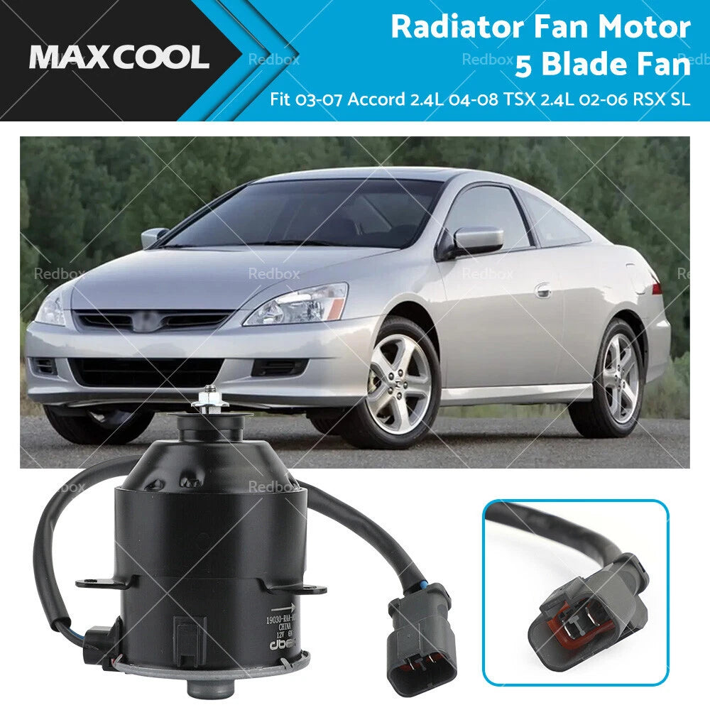 Radiator Fan Motor 5 Blade for Honda Accord 2.4L (1998–2008)