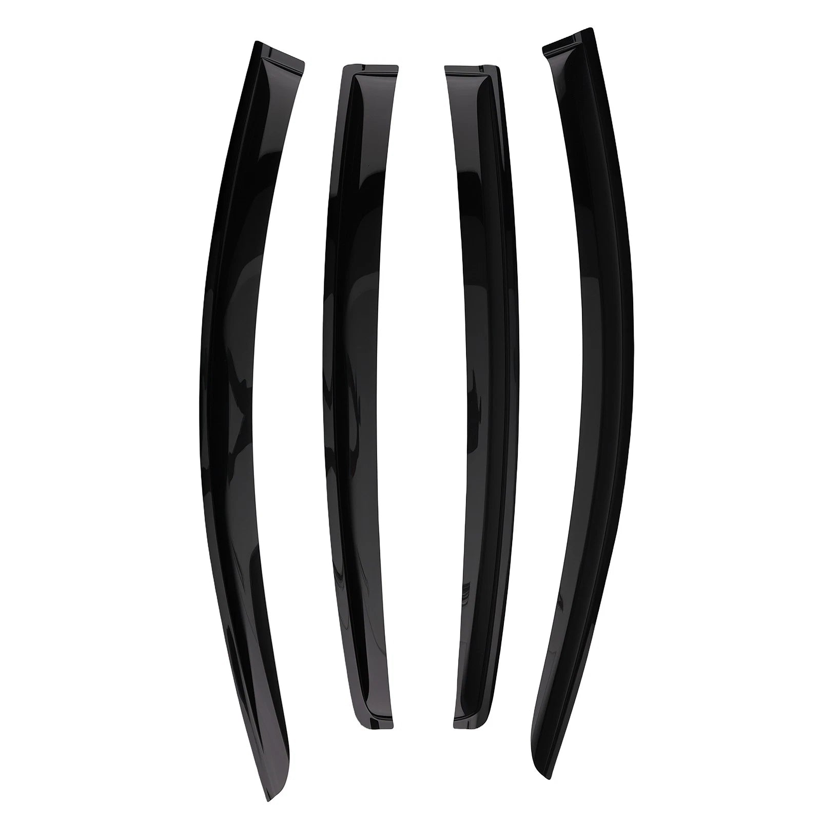 Set of 4 Rain Deflectors for Honda HR-V (2016–2022) Outside Mount Black