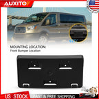 Front License Plate Frame Holder Mount Bracket for Ford Transit-150 250 350 (2015–2023)