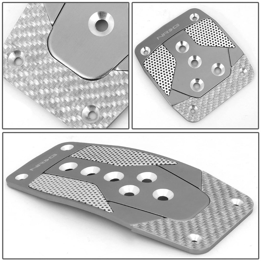 NRG Innovations PDL-400GM Aluminum MT Foot Pedal Cover Plates for