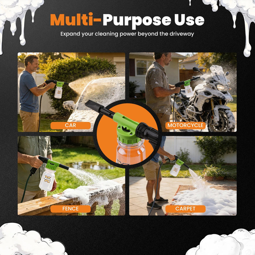 Foam Cannon Kit for Garden Hose Car Wash (Universal)