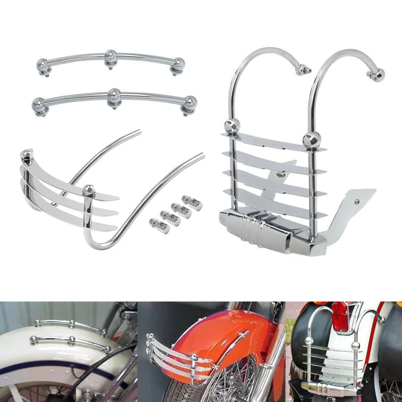 Front Spear Trim / Rear Fender Bumper Cheese Grater for Harley FLSTS (1997–2003)