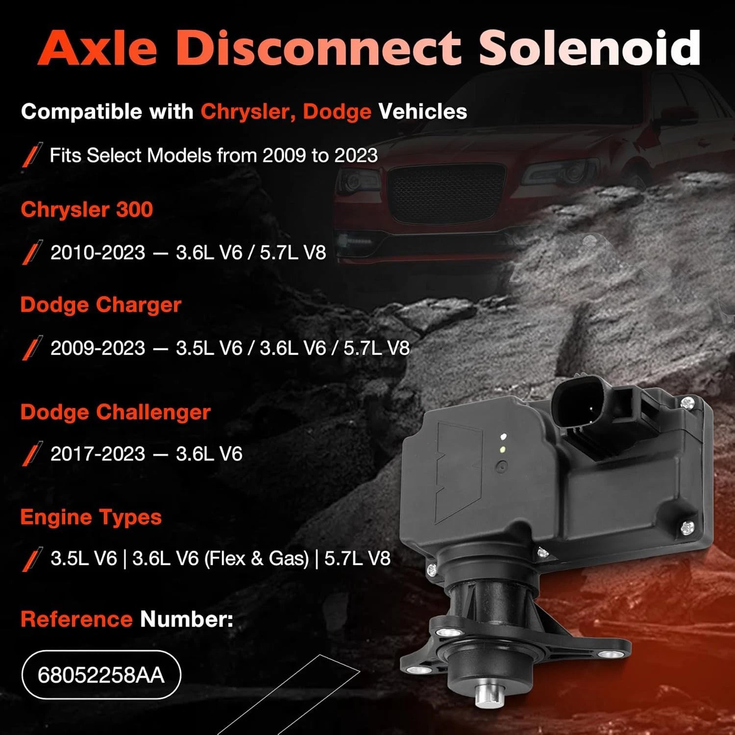 Axle Disconnect Solenoid Locker for Dodge Charger Chrysler 300 (2009-2023)