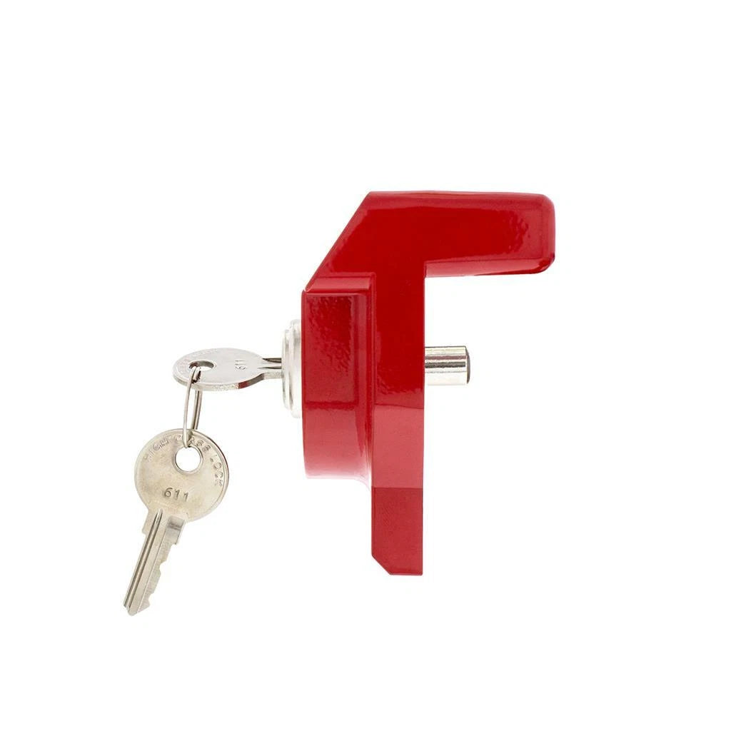 Glad Hand Lock Red Universal Aluminum Keyed Alike w Two Keys (Fits 90619)