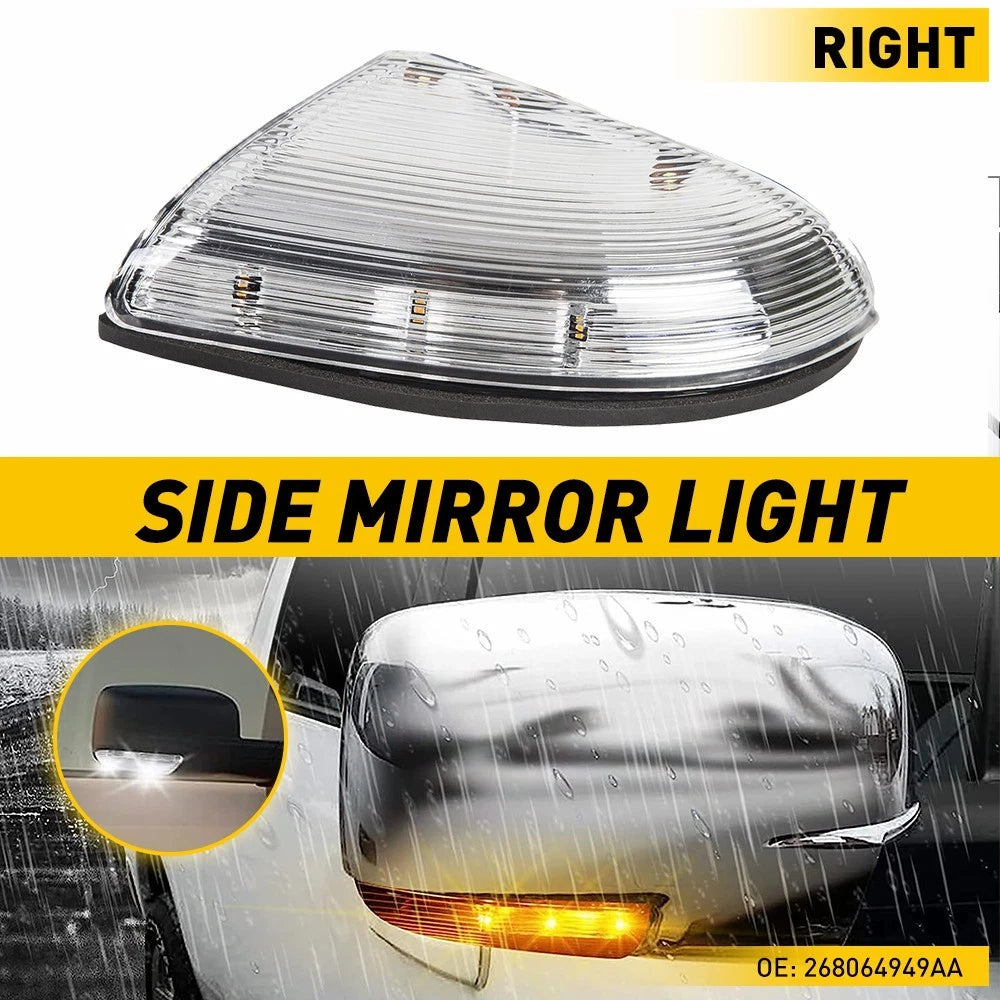 Right Side Mirror Turn Signal Light Puddle Lamp for Dodge Ram 1500 2500 (2010–2014)