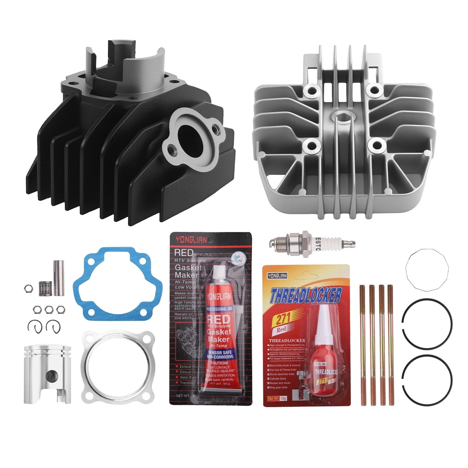 Top End Kit Set for Yamaha PW80 (1983–2006) - Cylinder Gasket, Piston Ring