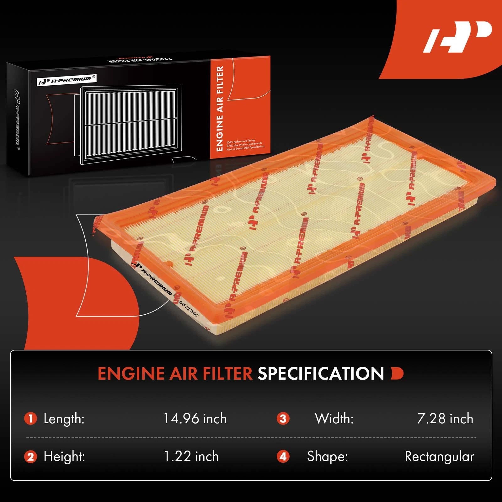 2x Engine Air Filter for Nissan Frontier & Suzuki Equator (2005-2019)