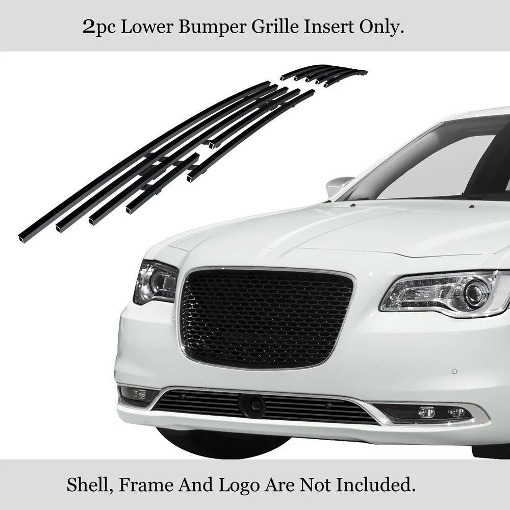 Stainless Black Billet Grille for Chrysler 300C (2015-2023)