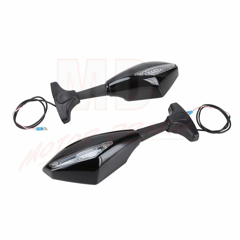 LED Turn Signals Rearview Mirrors for Suzuki GSXR 600 750 1000 (2001–2023)