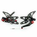 Aluminum Rearsets Footpegs for Daytona 675/R (2013–2017) Black