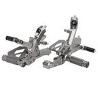 Adjustable Rearset for BMW S1000RR (2019–2024) - Aluminum Grey