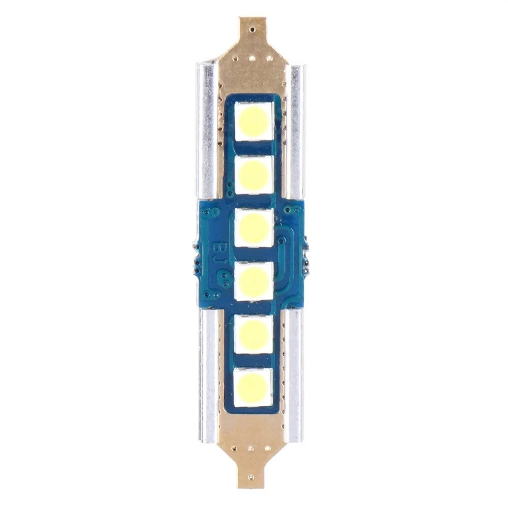 Set of 6 LED Festoon Bulbs 39mm for Car Interior (6411 6418)