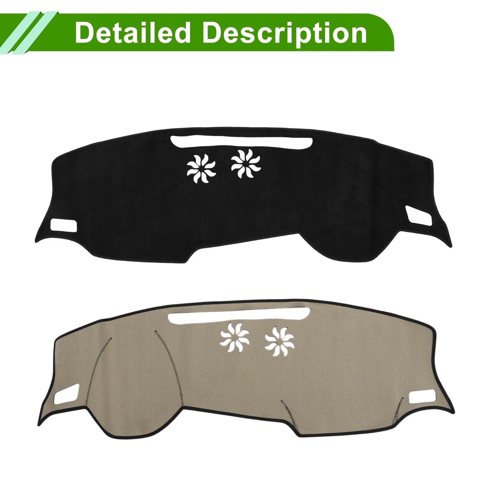 Dashboard Cover Mat for Audi Q3 (2019–2022) Sun Protector Pad Black
