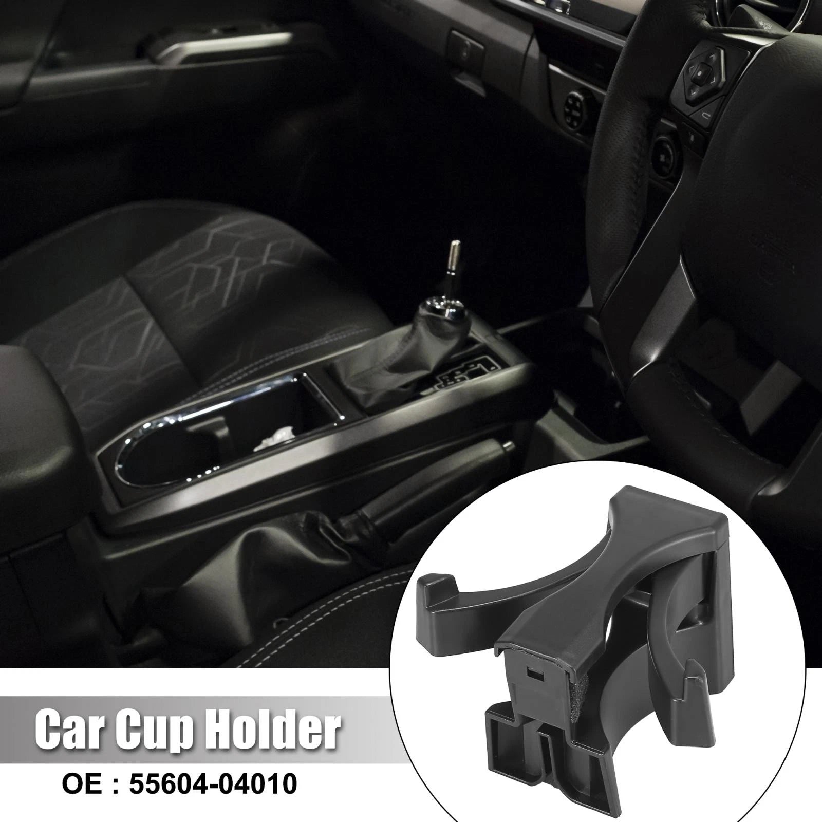 Center Console Cup Holder Divider Insert 55604-04010 for Toyota Tacoma (2005–2015)