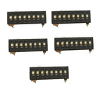 5 pcs 8-bit DIP Switches 3-Position 2.54mm Pitch for Universal Use