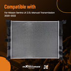 Aluminum Core Radiator for Nissan Sentra 2.0L (2020–2022)