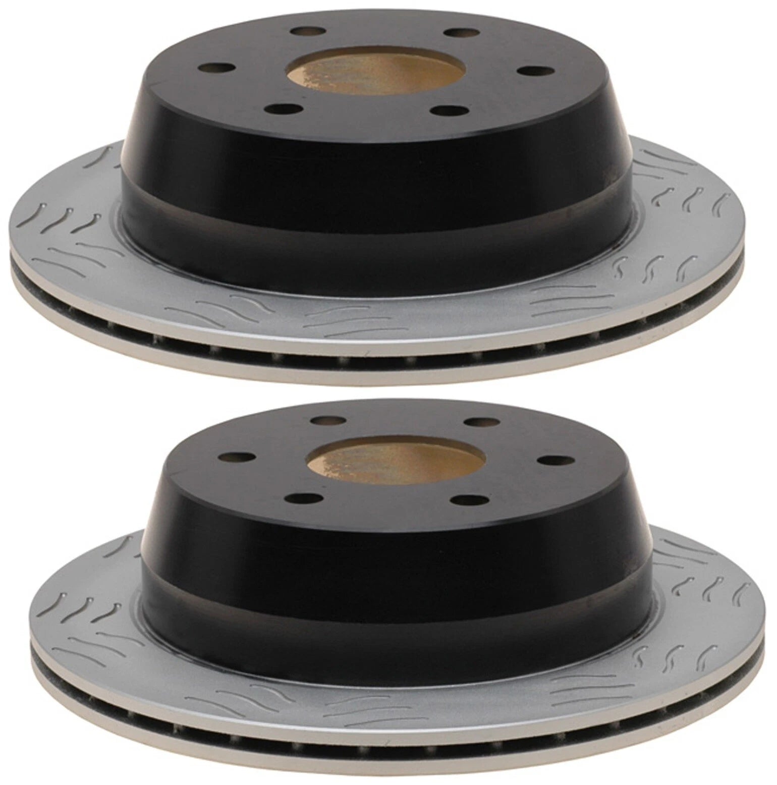Set of 2 Slotted Rear Brake Rotors 325mm for GMC Chevy (1Piston Caliper)