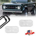 2X Clear Front Parking Turn Signal Light Lenses for Ford Bronco (1966–1968)