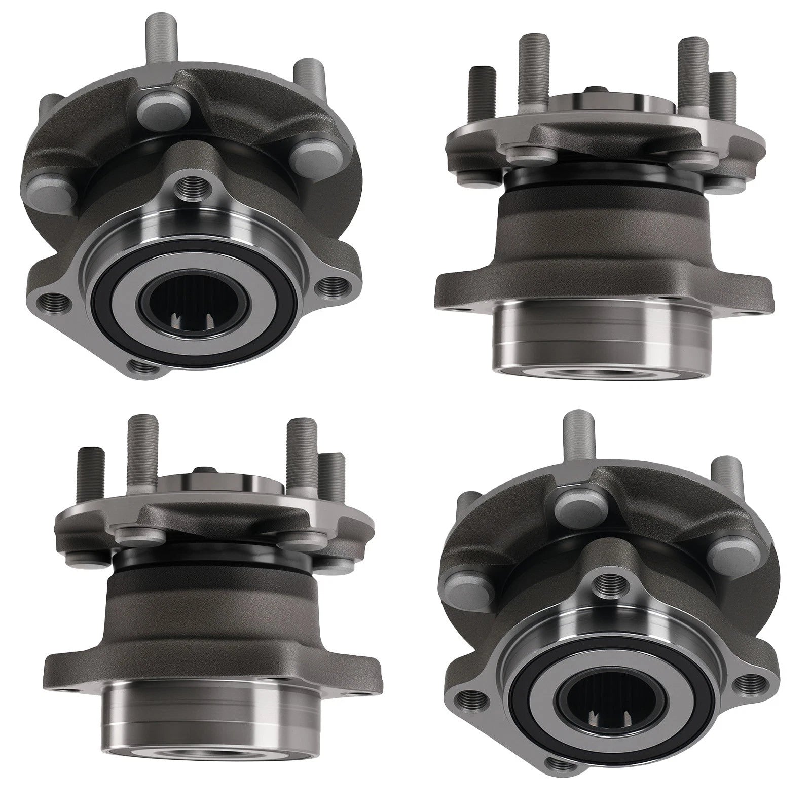 4pcs Front & Rear Wheel Bearing Hubs for Subaru Impreza (2008–2013)