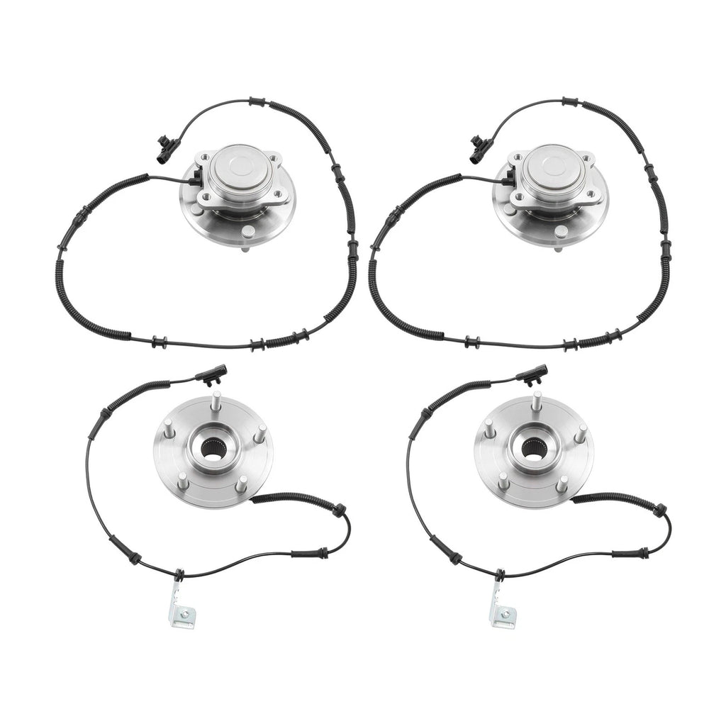 Set of 2 Front Rear Wheel Bearing Hubs for Volkswagen Routan (2009–2012)
