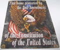 Vintage Replica Tin Metal Sign - 2nd Amendment USA