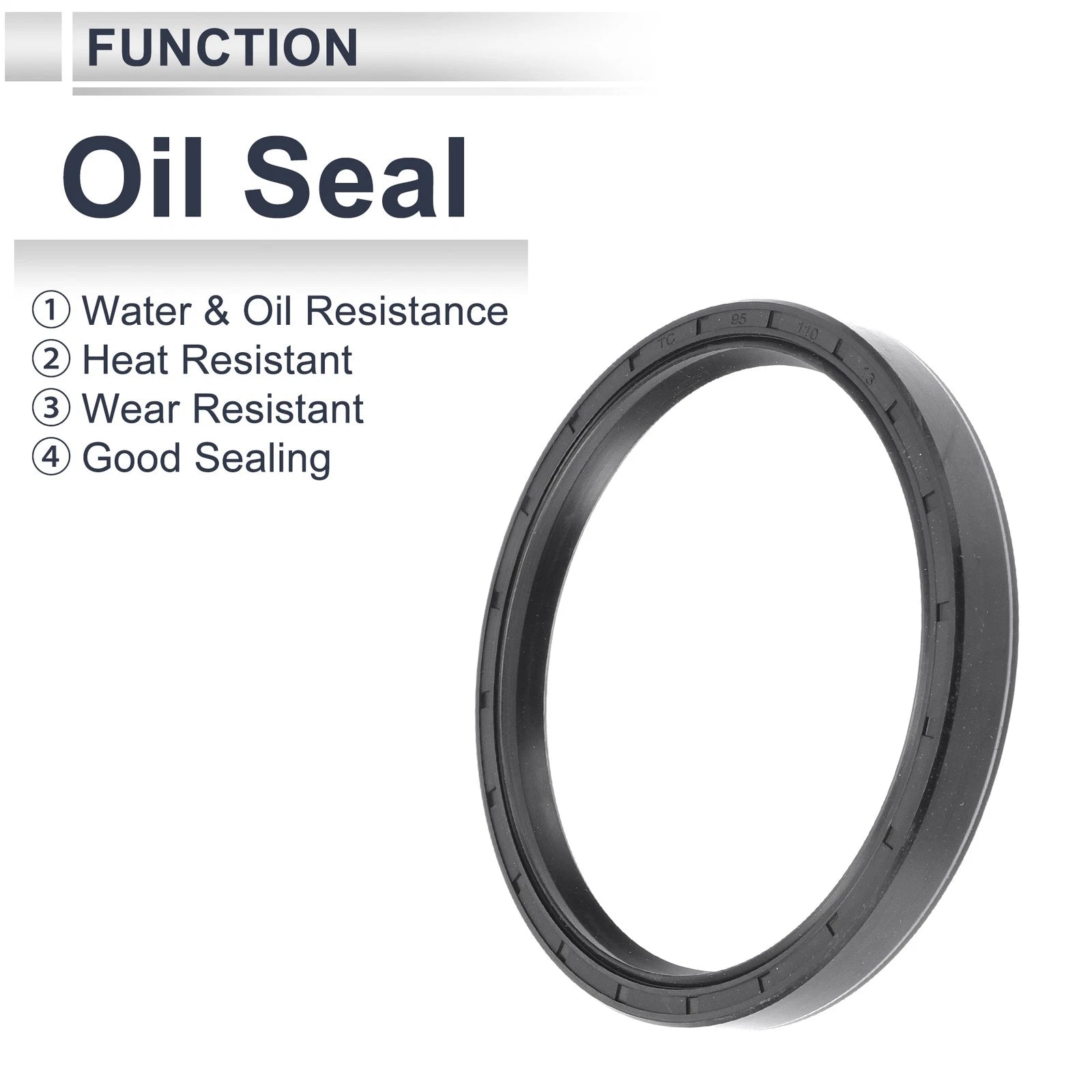 Set of 5 Oil Seal Rotary Shaft Seal Nitrile Rubber 95x110x13mm