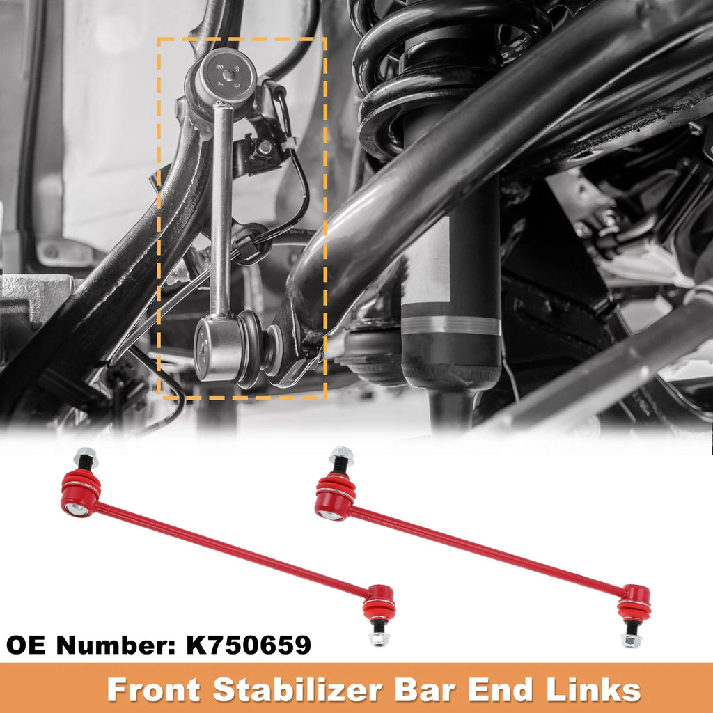 2X Front Sway Bar Links for Hyundai Santa Fe, Kia Sorento (No.K750659)