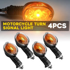 4X M10 Clear Lens Amber Turn Signal Lights for Buell Blast (2000–2010)