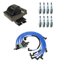 NGK Ignition Coil Wires & 8 Platinum Spark Plugs Kit for F-250 HD F-350 (1999–2003)