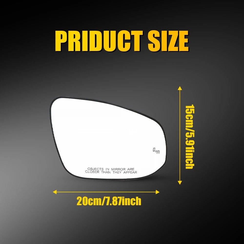 Heated Blind Spot Passenger Side Mirror Glass for Toyota RAV4 (2019–2021)