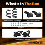 2" Front 4" Rear Suspension Drop Kit for Chevrolet Tahoe 2WD 4WD (2007–2014)