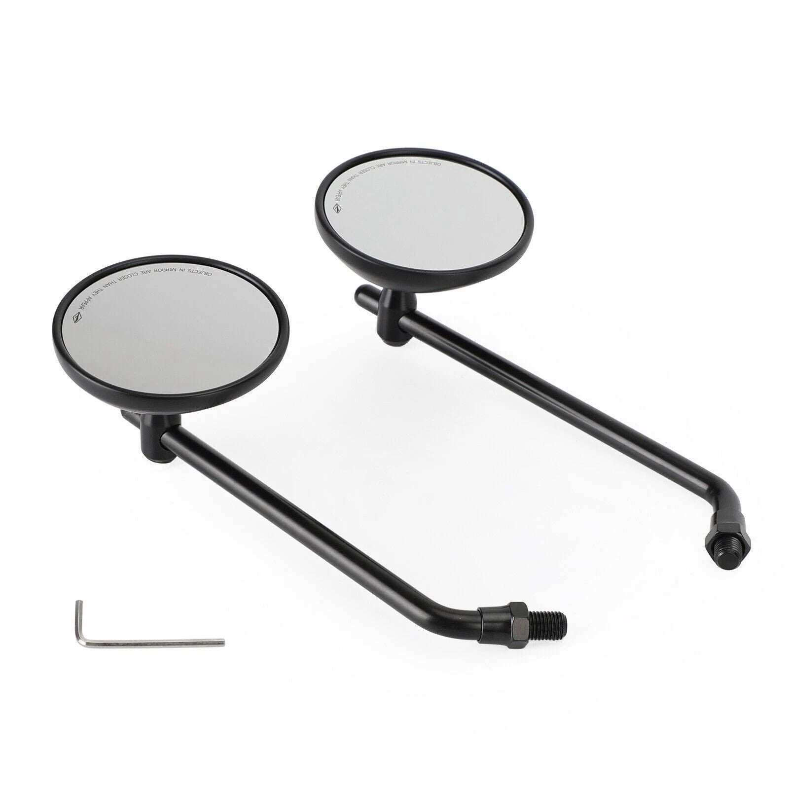 Classic Style Black Mirrors 10mm for Honda CB Shadow Cruiser (R/H)