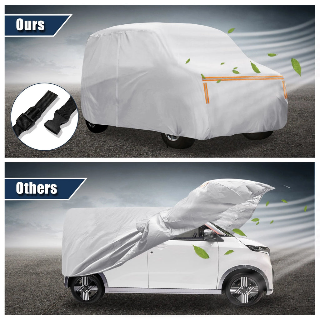 Set of 1 Car Cover for Nissan Sakura (2023–2023) Outdoor Waterproof Silver Tone