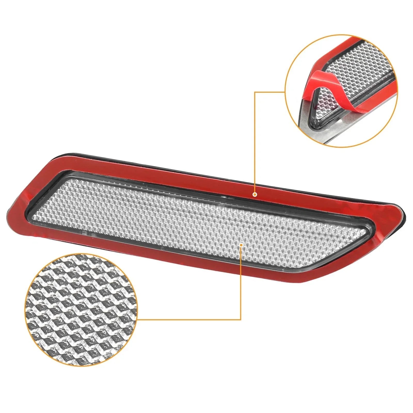 1 Pair Front Bumper Reflector for BMW F30 F31 3-Series (2013-2015)