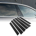 6 x Car Pillar Window Trim Covers for Honda CR-V (2007-2011) Black Carbon Fiber